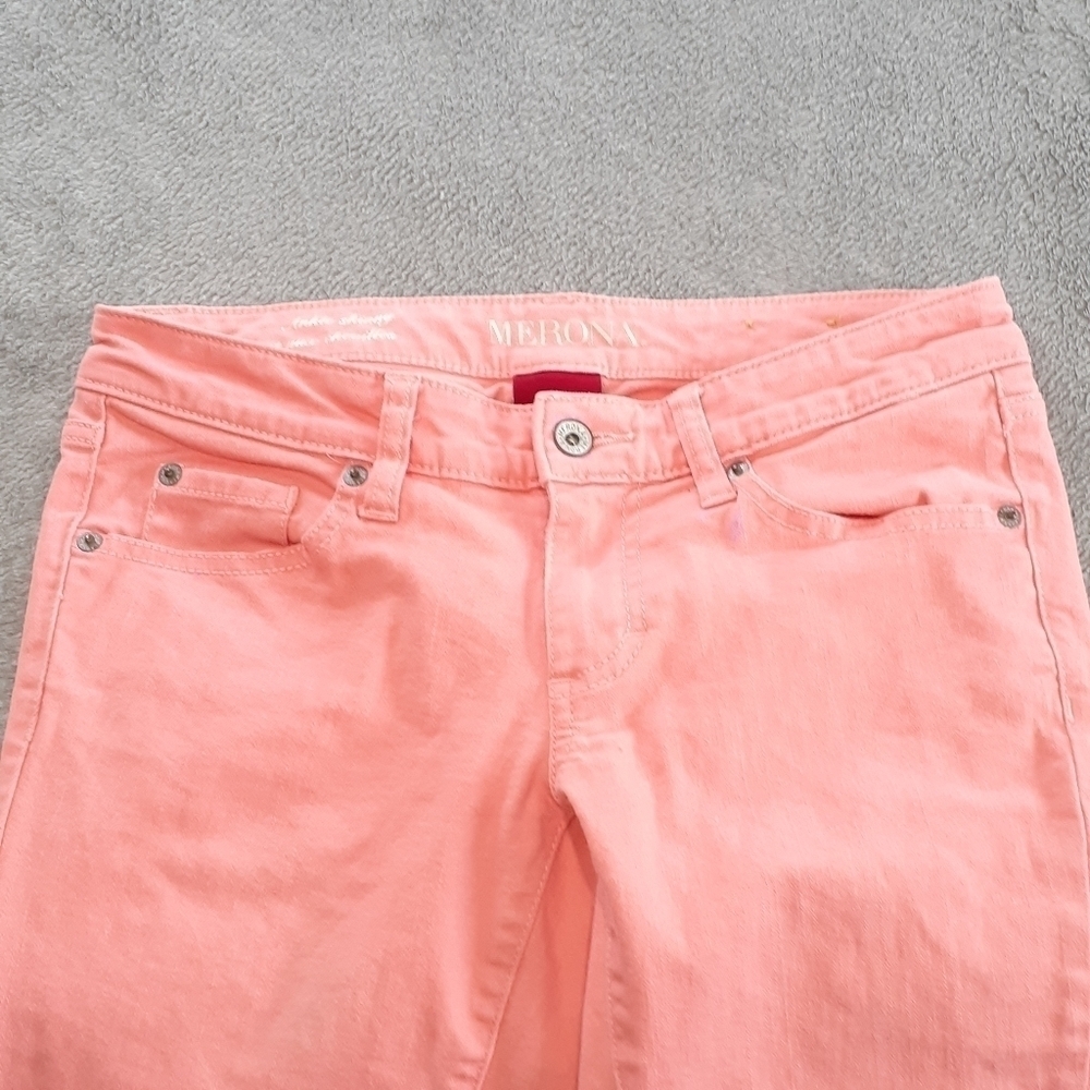 Merona Peach Colored Jeans Size 2 - Picture 3 of 8